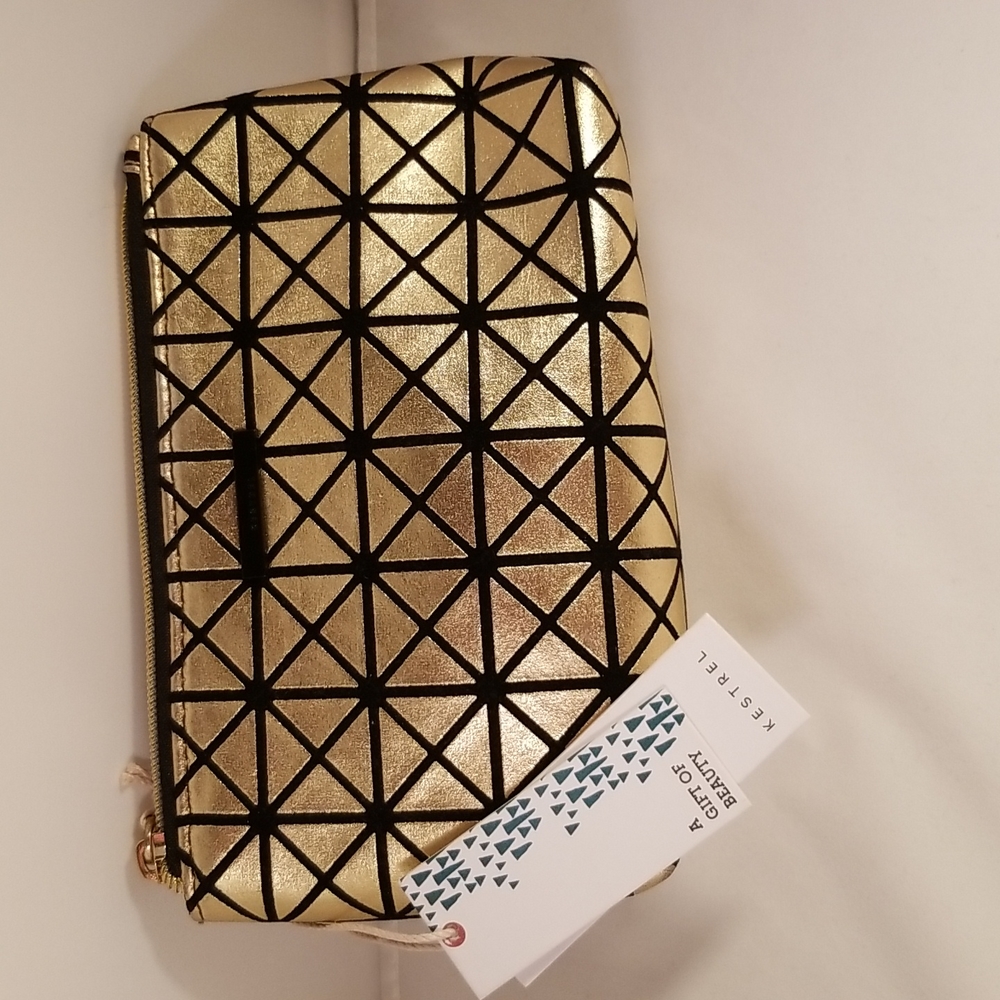 Kestrel Metallic Gold Clutch Bag NWT